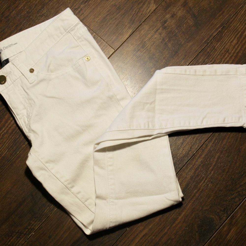 Mossimo Premium Denim White Skinny Jeans - 2 -